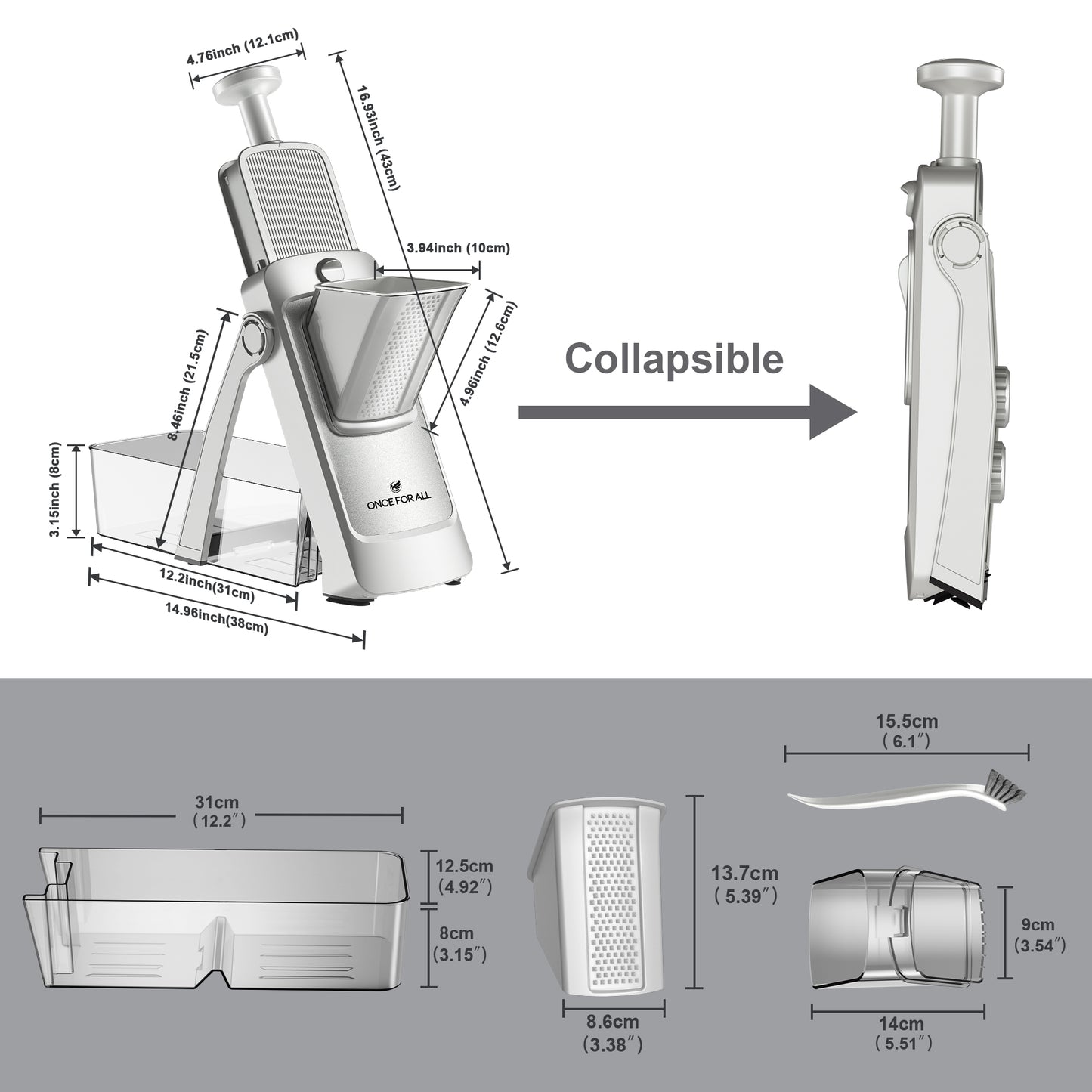 The Pro Mandoline Slicer 3.0 & Chopper & Grater