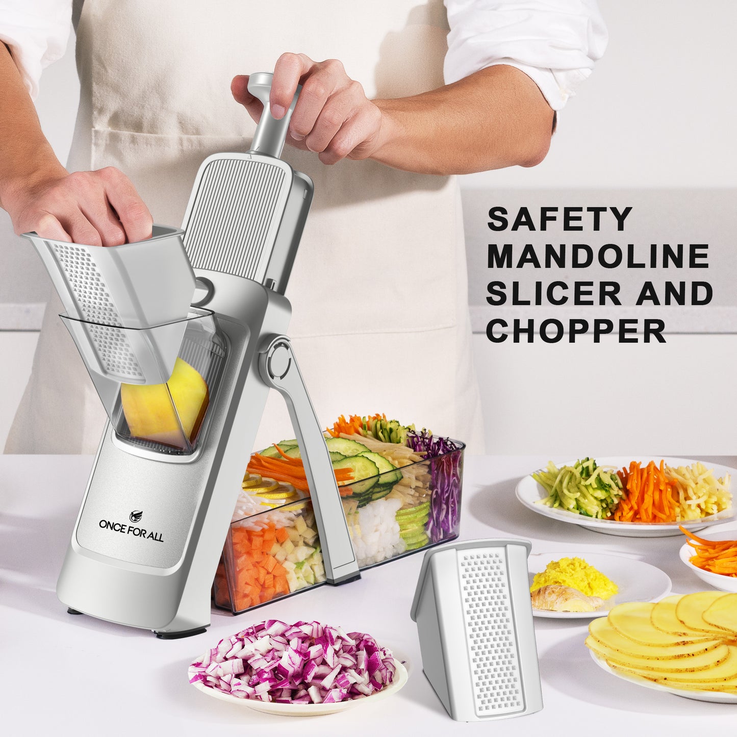 The Pro Mandoline Slicer 3.0 & Chopper & Grater