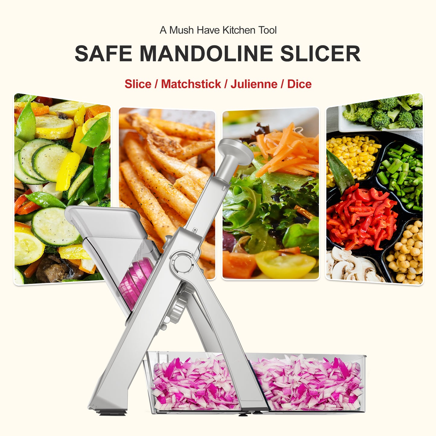 The Pro Mandoline Slicer 3.0 & Chopper & Grater