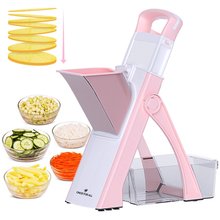 Load image into Gallery viewer, ONCE FOR ALL Mandoline Slicer, Stainless Steel Vegetable Slicer Chopper
