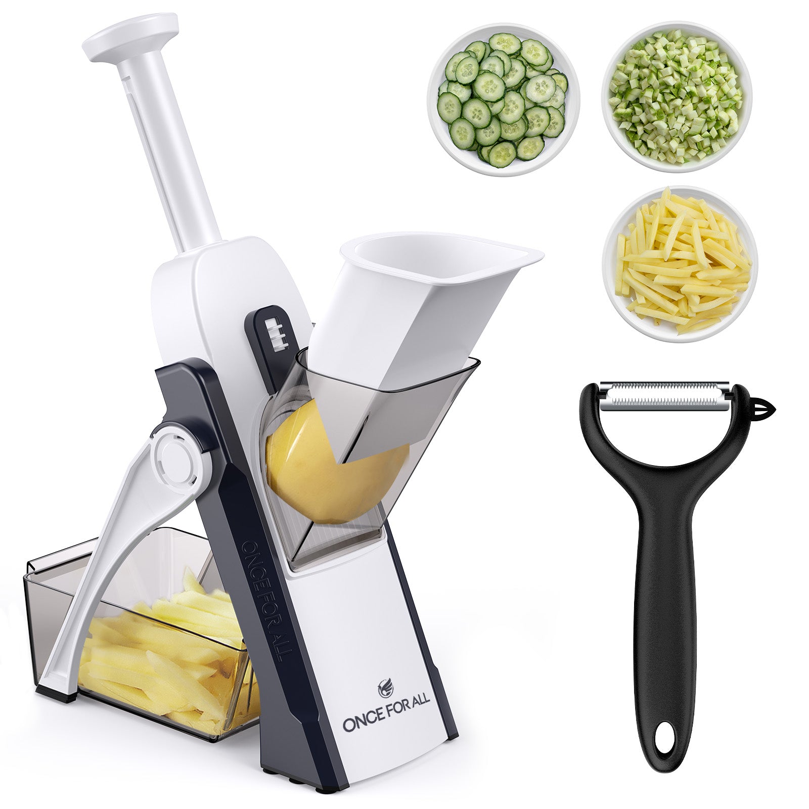 ONCE FOR ALL Mandolie Slicer Vegetable Chopper Food Cutter