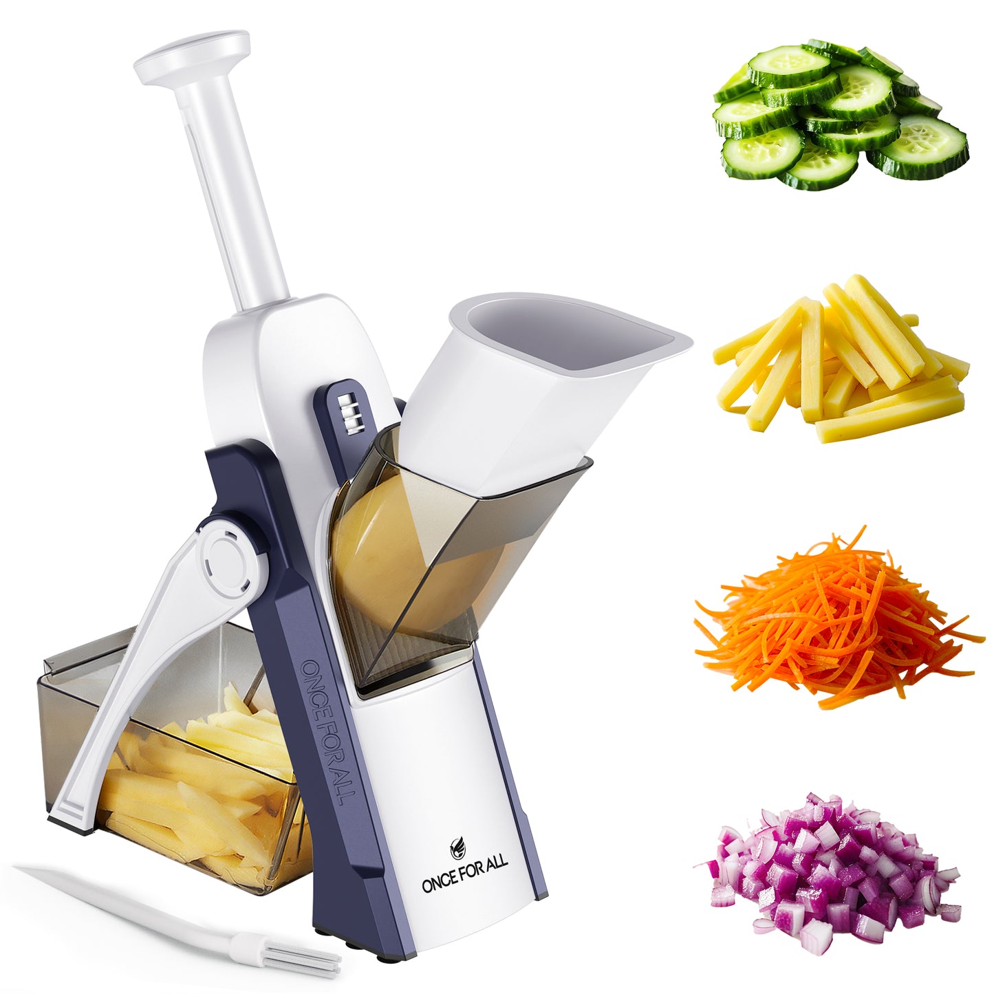 ONCE FOR ALL Mandoline Food Slicer, Kitchen Adjustable Vegetable Cutter
