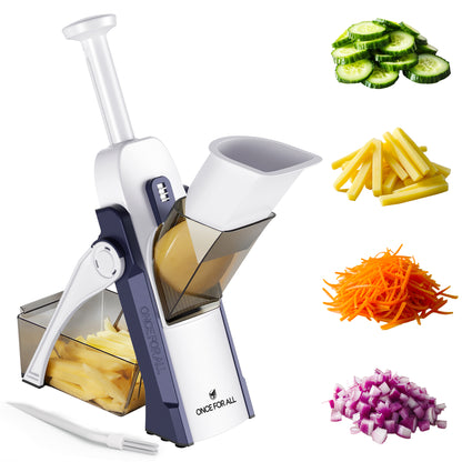 ONCE FOR ALL Mandoline Food Slicer, Kitchen Adjustable Vegetable Cutter