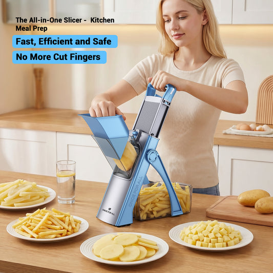 French Fry Cutter for Homemade Fries, Chips & Cubes