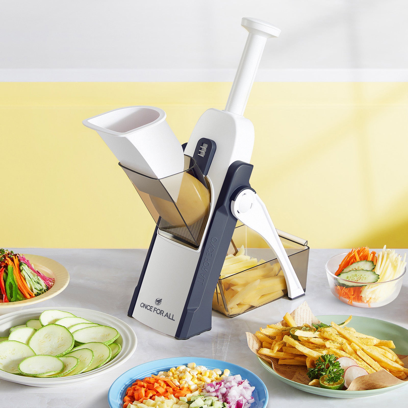 ONCE FOR ALL Mandolie Slicer  Vegetable Chopper Food Cutter