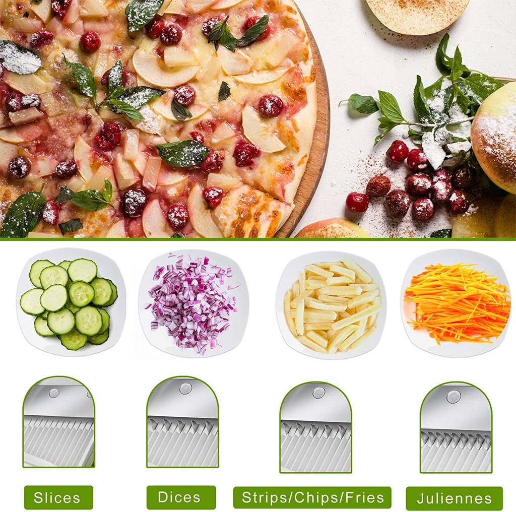 ONCE FOR ALL Mandoline Food Slicer, Kitchen Adjustable Vegetable Cutter