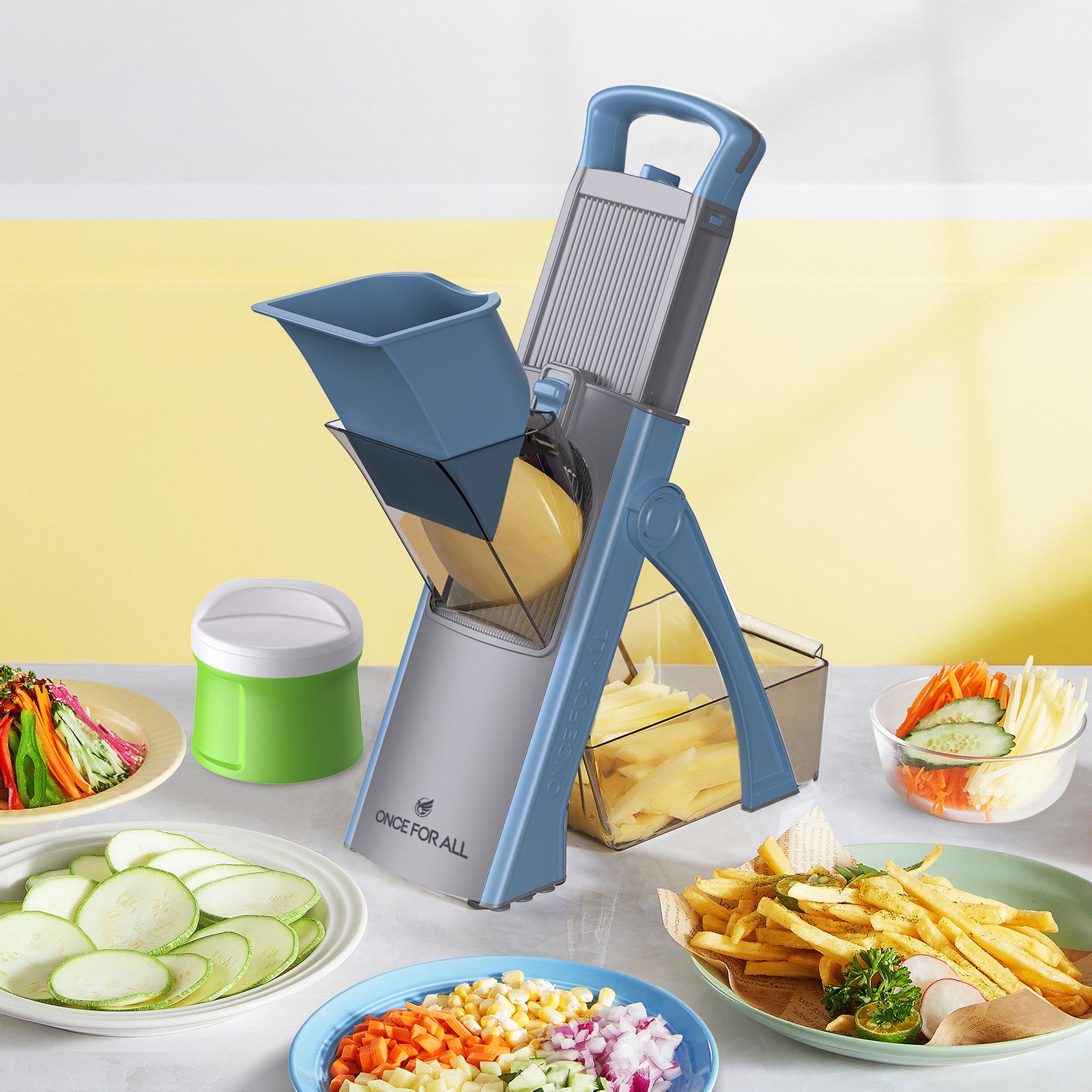 ONCE FOR ALL Mandolie Slicer  Vegetable Chopper Food Cutter