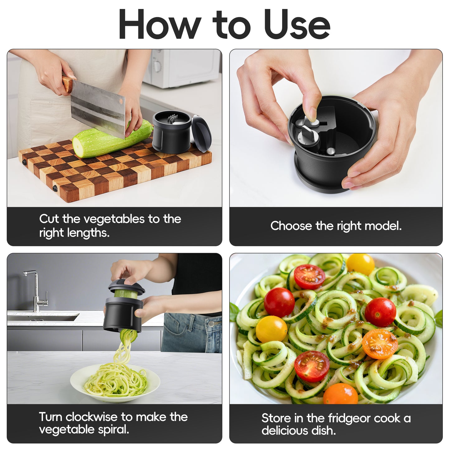 ONCE FOR ALL Vegetable Spiralizer