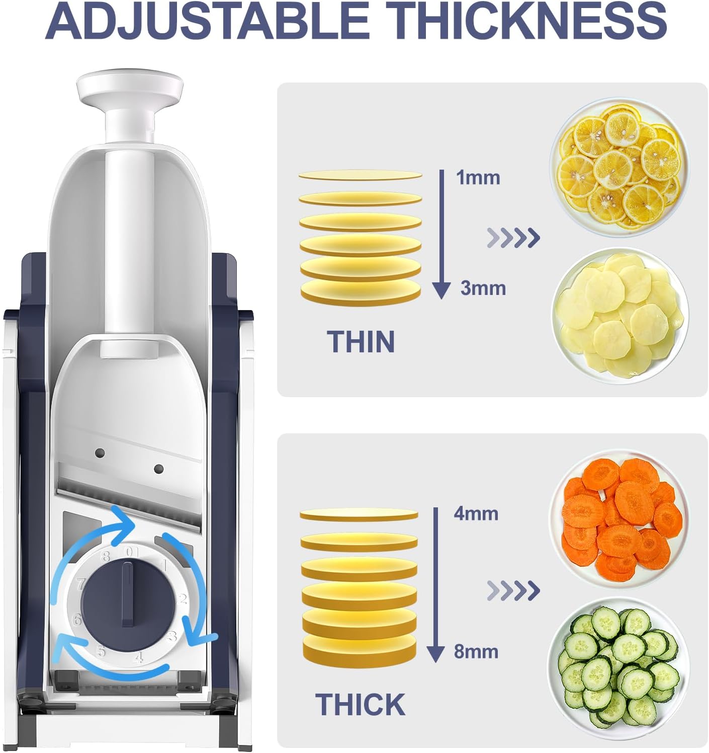 ONCE FOR ALL Adjustable Mandoline Slicer