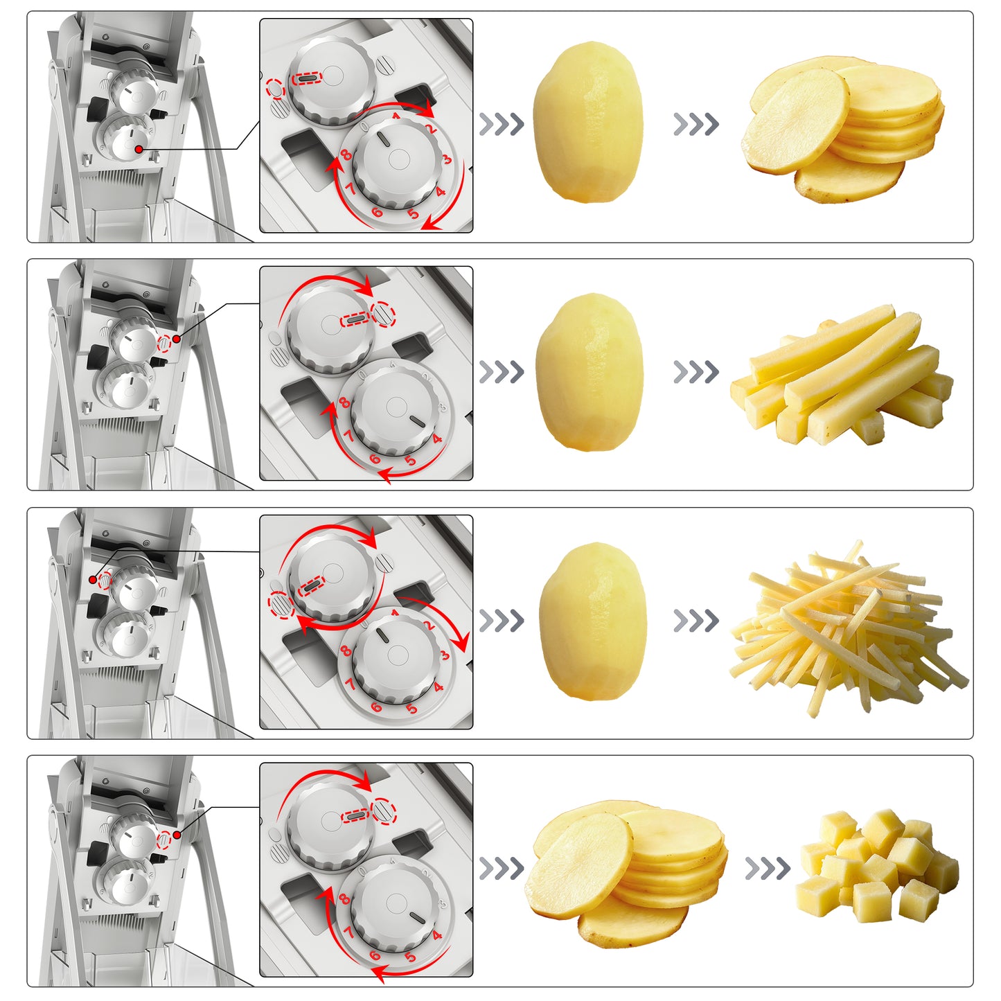 The Pro Mandoline Slicer 3.0 & Chopper & Grater