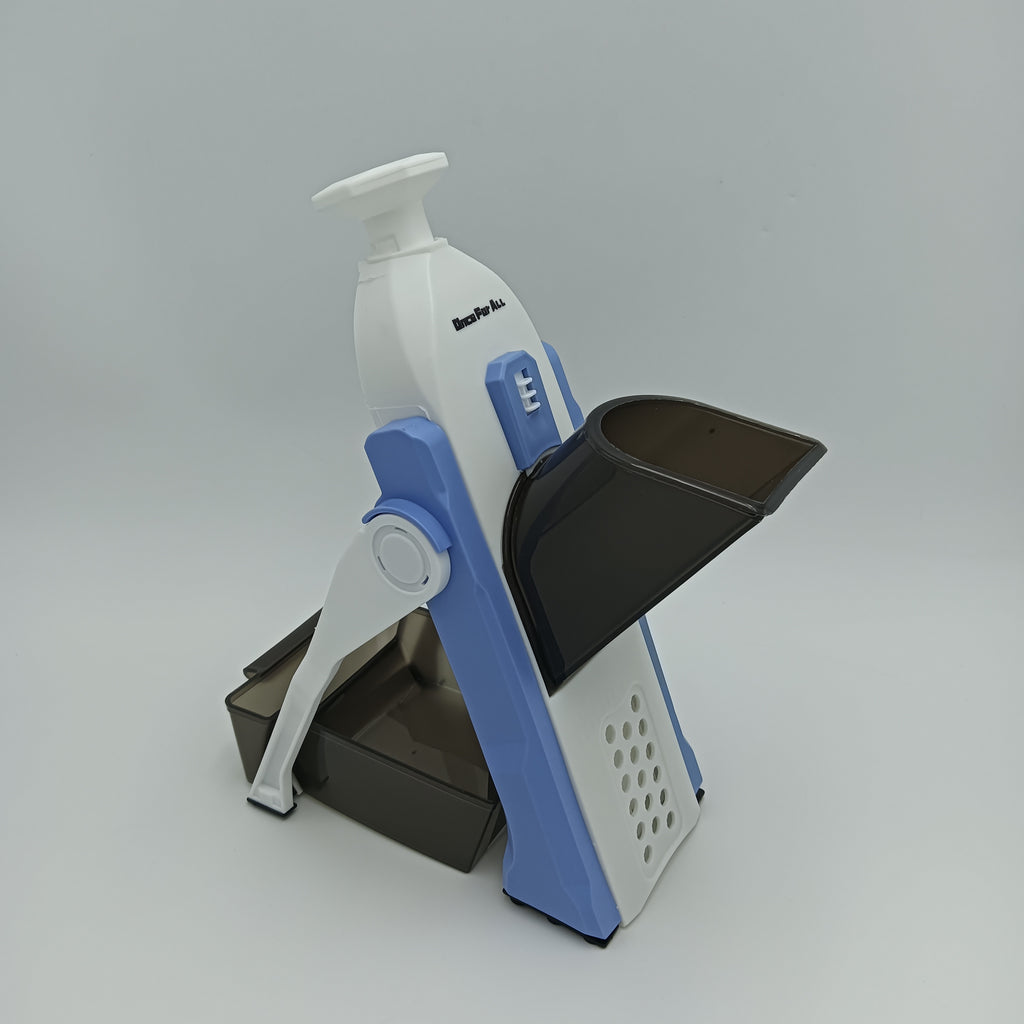 Once For ALL vegetable slicers Upgrade Safe Mandoline Slicer for Kitchen, 5 in 1 Vegetable Chopper, Mandolin Potato Slicer