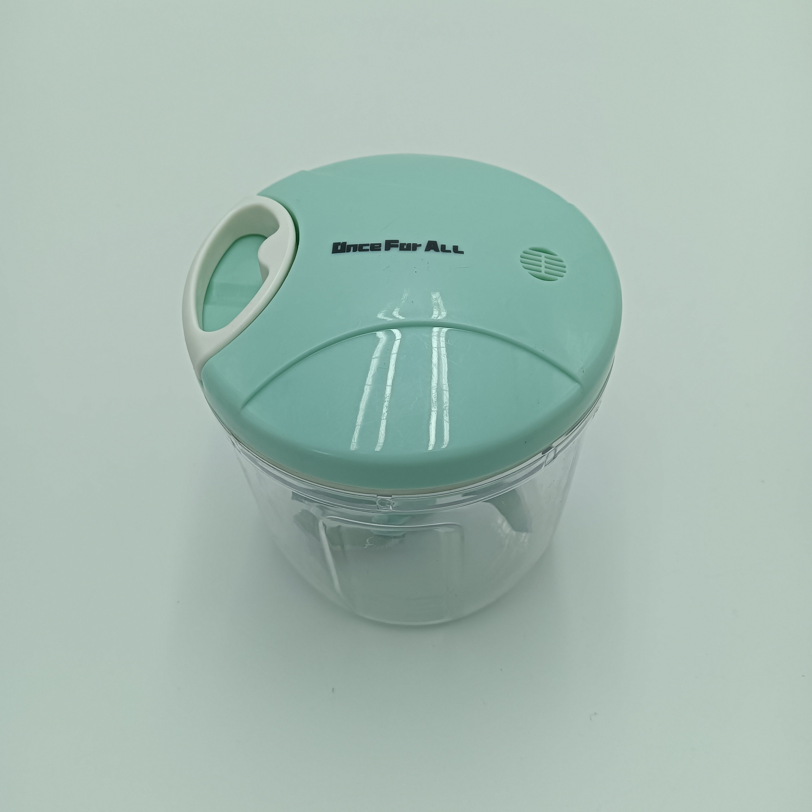 Once For ALL hand operated vegetable choppers 900ml Extra Large Manual Food Chopper Vegetable Chopper Garlic Chopper, Pull String Manual Food Processor