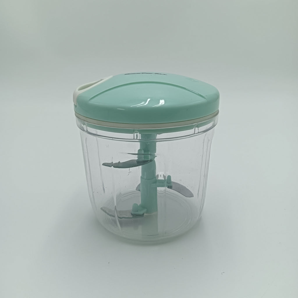Once For ALL hand operated vegetable choppers 900ml Extra Large Manual Food Chopper Vegetable Chopper Garlic Chopper, Pull String Manual Food Processor