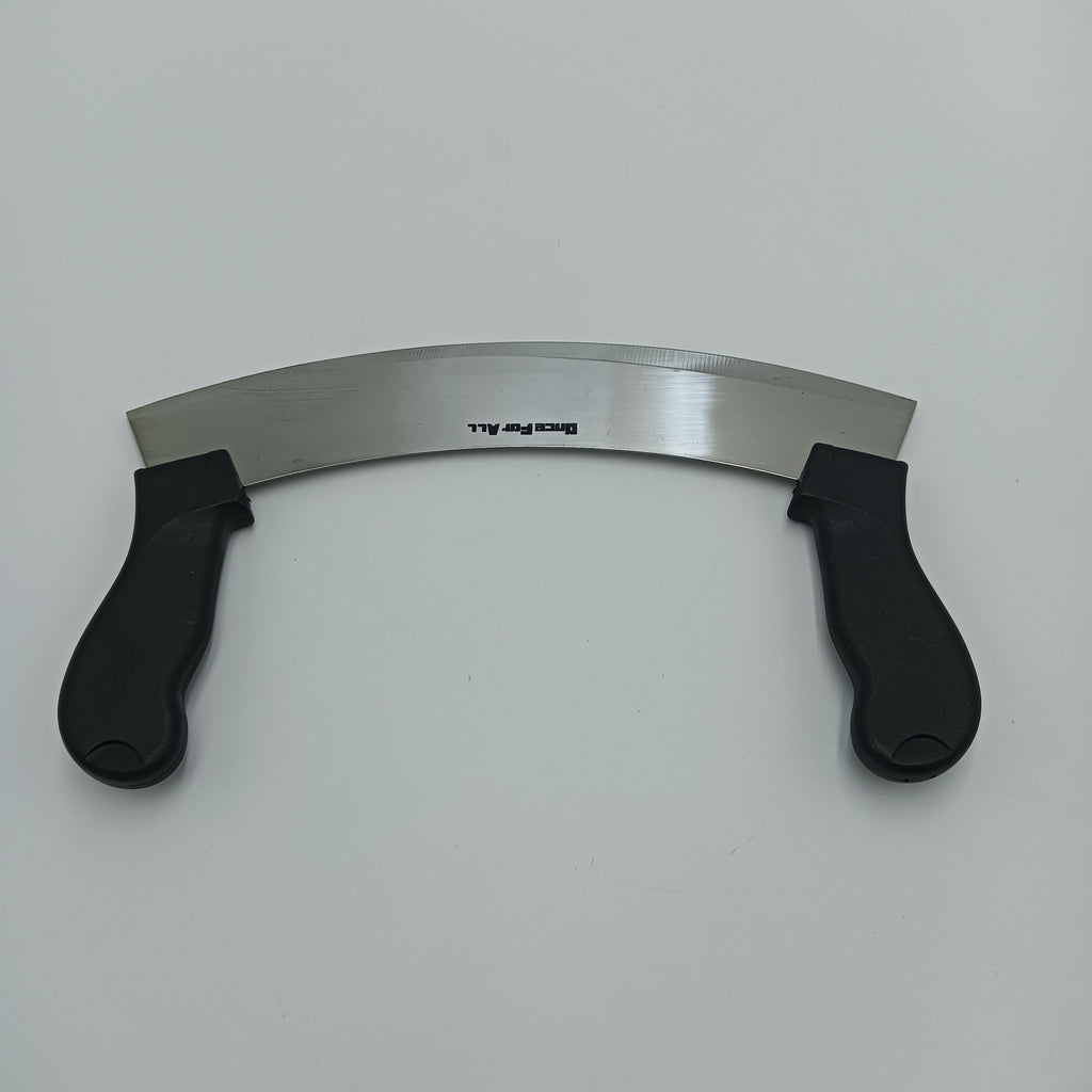 Once For ALL mincing knives Stainless Steel Double Blade Mincing Knife With Anti-Slip, Ergonomic Handles, 7-inch