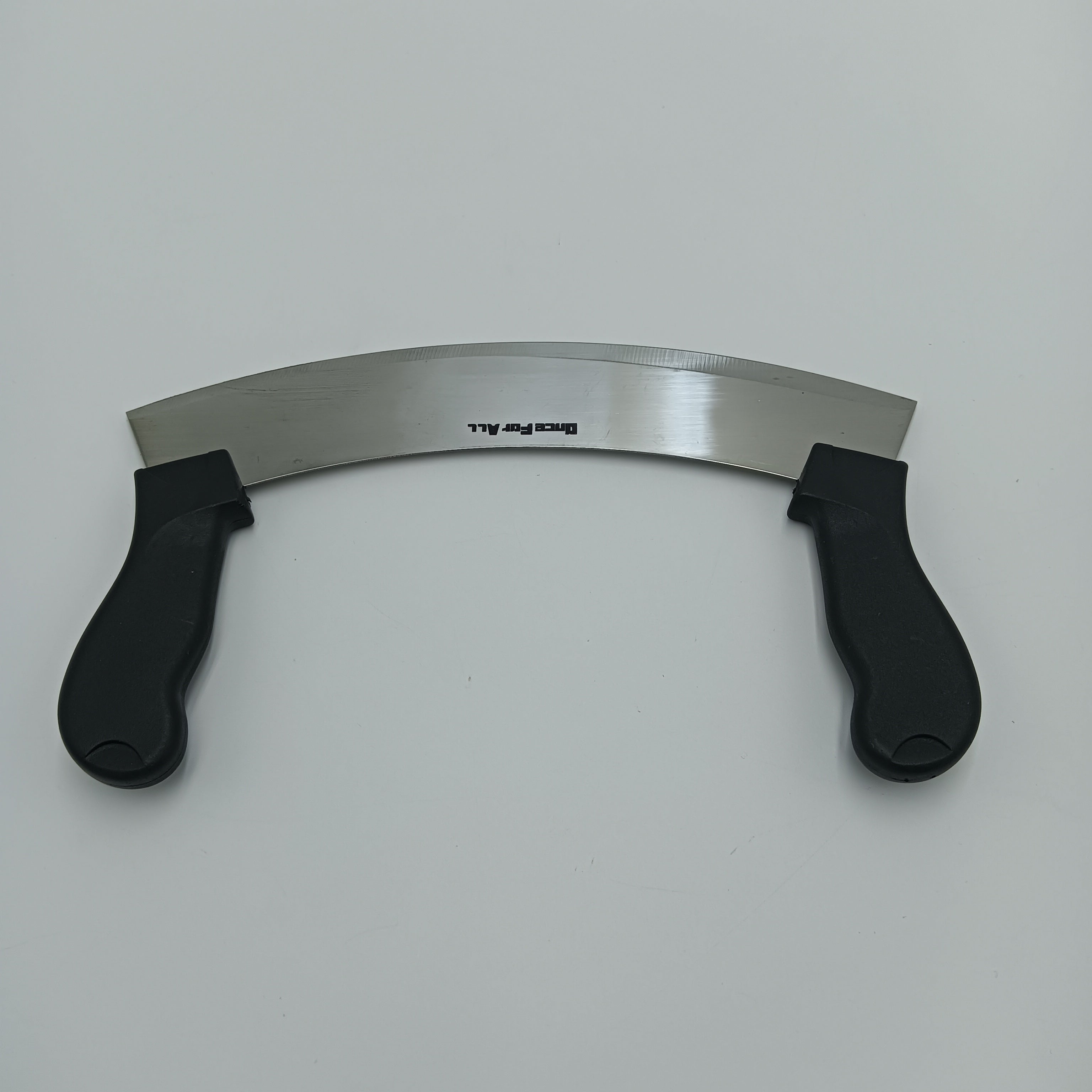 Once For ALL mincing knives Stainless Steel Double Blade Mincing Knife With Anti-Slip, Ergonomic Handles, 7-inch