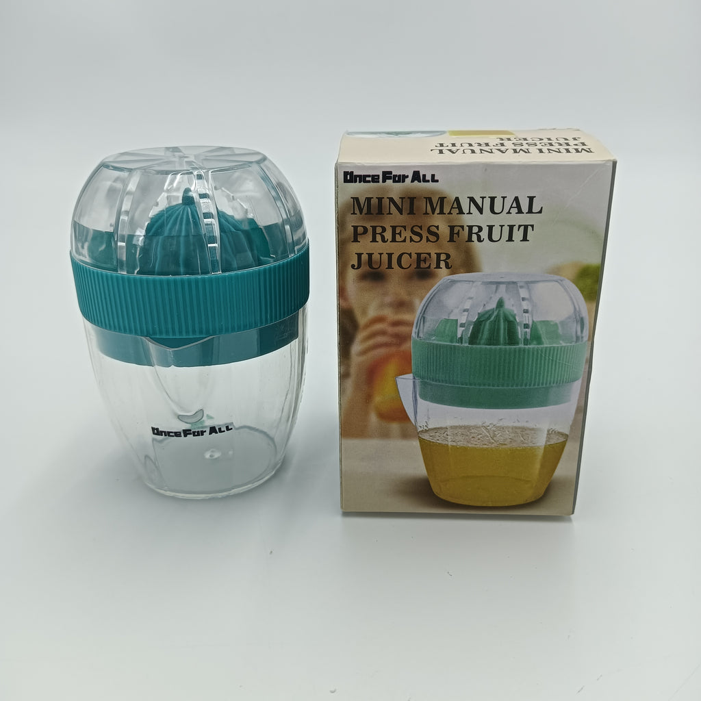 Once For ALL Fruit presses for household purposes Hand Juicer Citrus Orange Squeezer Manual Lid Rotation Press Reamer for Lemon Lime Grapefruit with Strainer and Container
