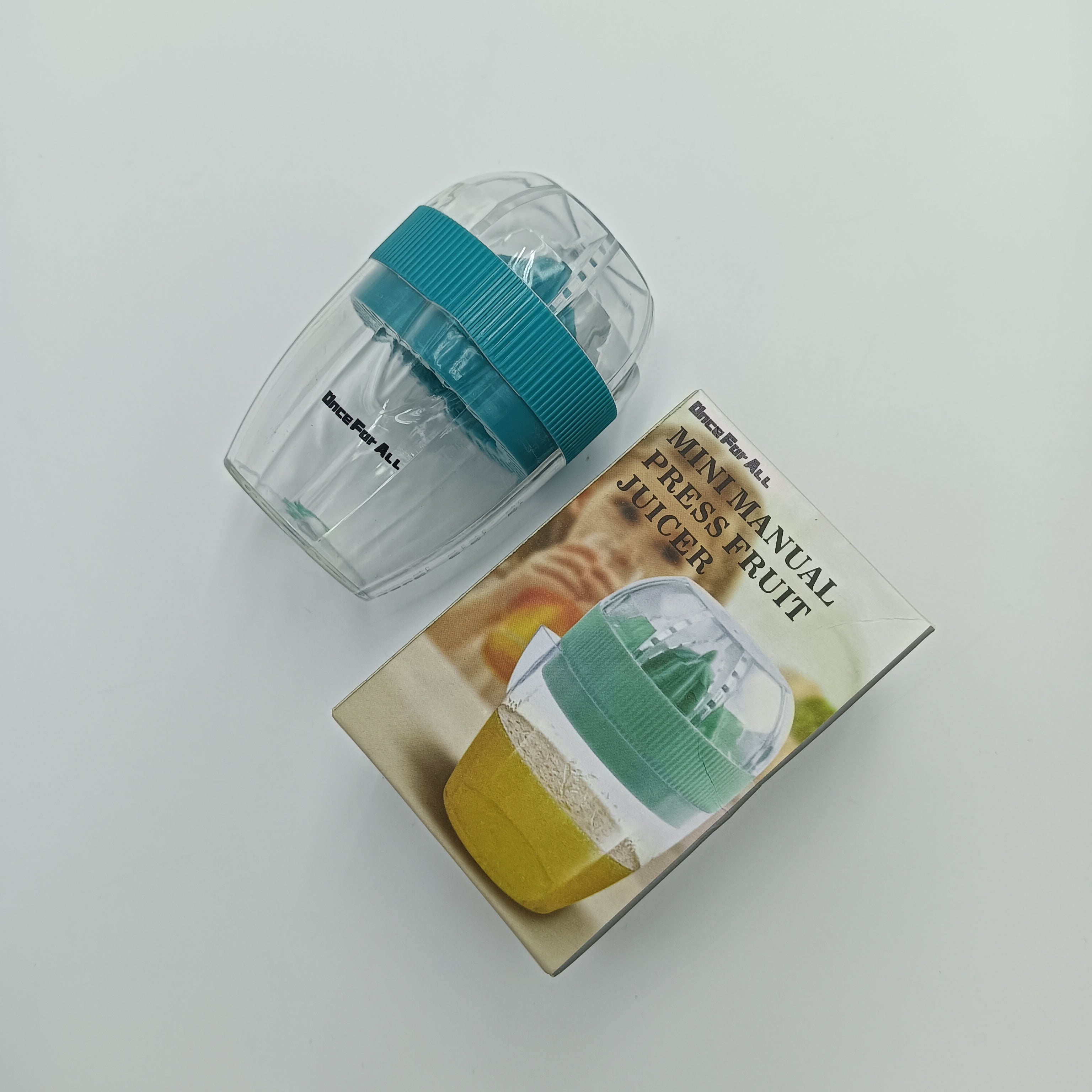 Once For ALL Fruit presses for household purposes Hand Juicer Citrus Orange Squeezer Manual Lid Rotation Press Reamer for Lemon Lime Grapefruit with Strainer and Container