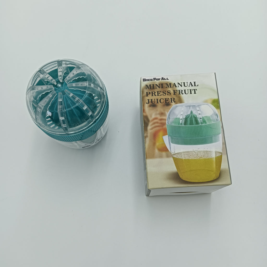 Once For ALL Fruit presses for household purposes Hand Juicer Citrus Orange Squeezer Manual Lid Rotation Press Reamer for Lemon Lime Grapefruit with Strainer and Container