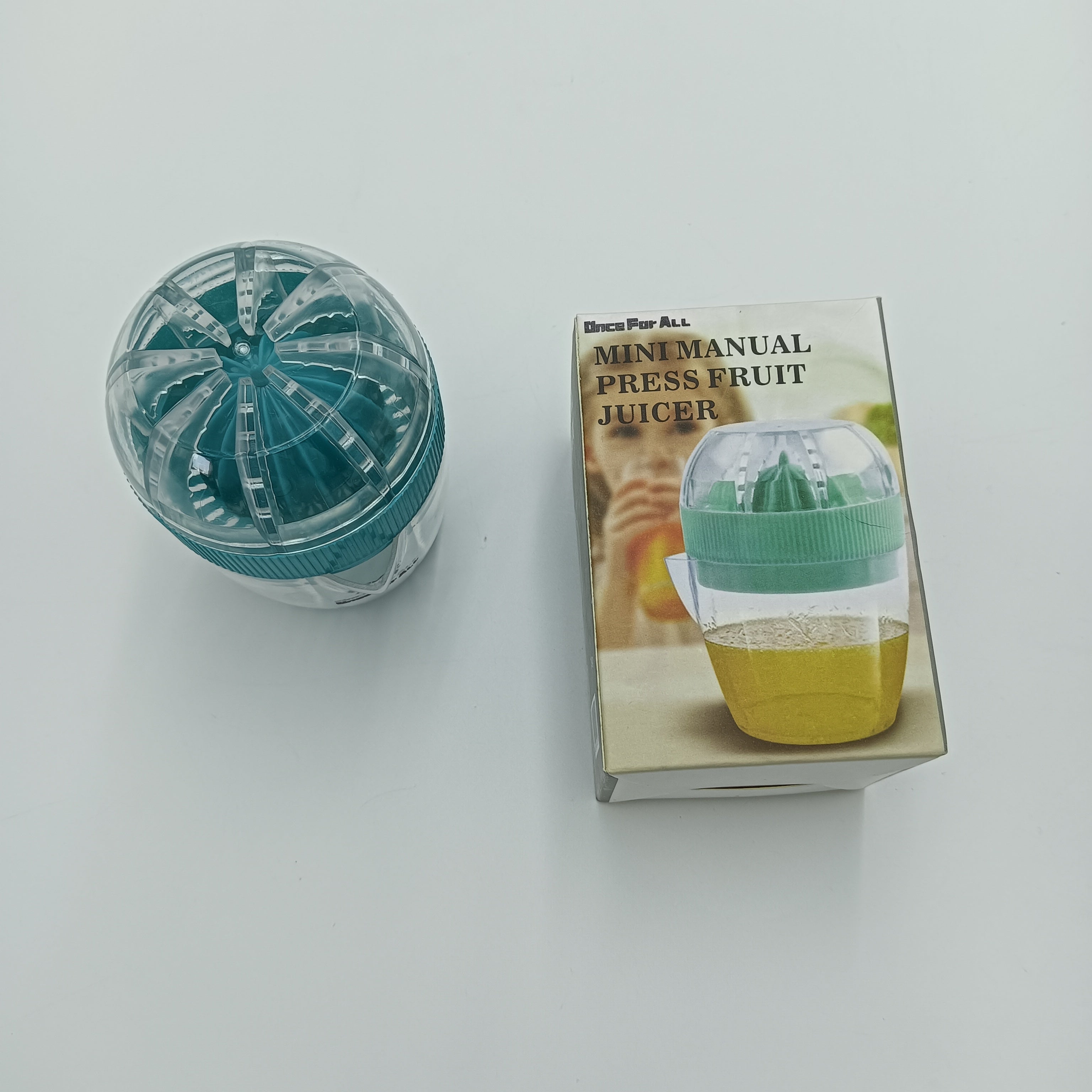 Once For ALL Fruit presses for household purposes Hand Juicer Citrus Orange Squeezer Manual Lid Rotation Press Reamer for Lemon Lime Grapefruit with Strainer and Container