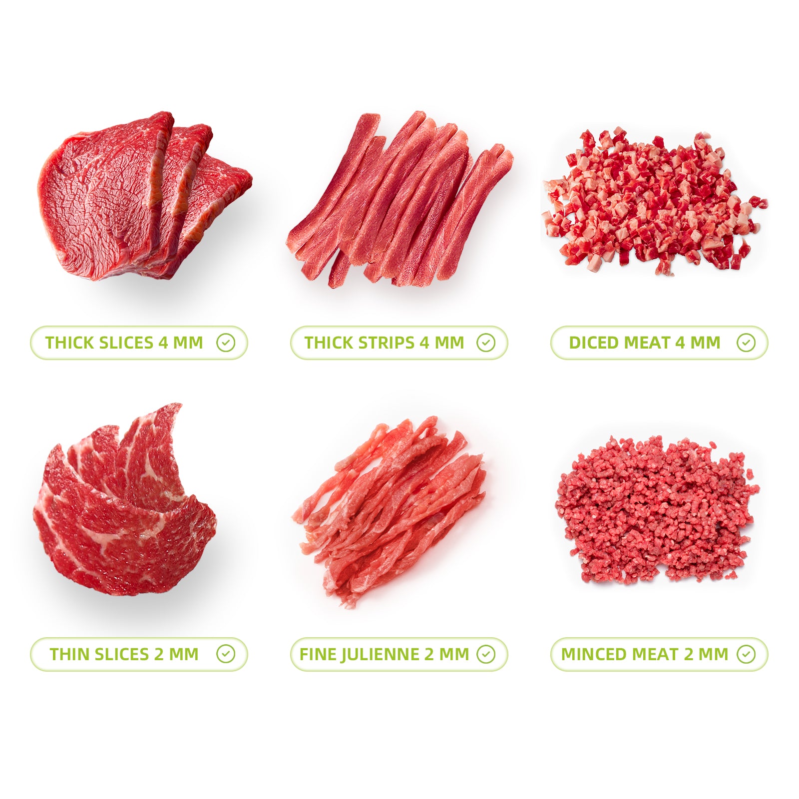 ONCE FOR ALL Fresh Meat Slicer Cleaver Kitchen Knife Set For Meat Slicing Shredding, Manual Jerky Cutter Food Slicer For Beef Pork Mutton For Home Cooking BBQ Hot Pot