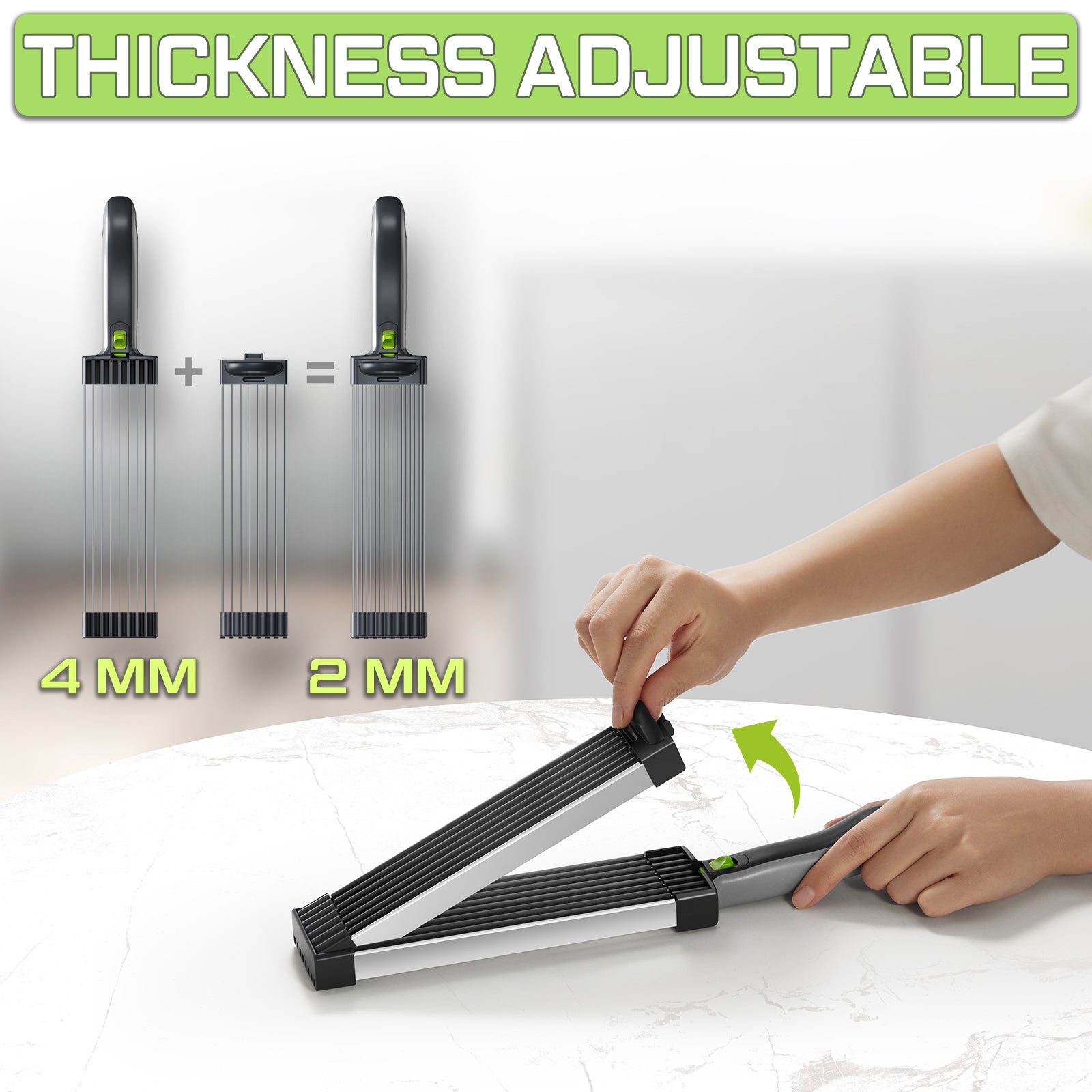 ONCE FOR ALL Fresh Meat Slicer Cleaver Kitchen Knife Set For Meat Slicing Shredding, Manual Jerky Cutter Food Slicer For Beef Pork Mutton For Home Cooking BBQ Hot Pot