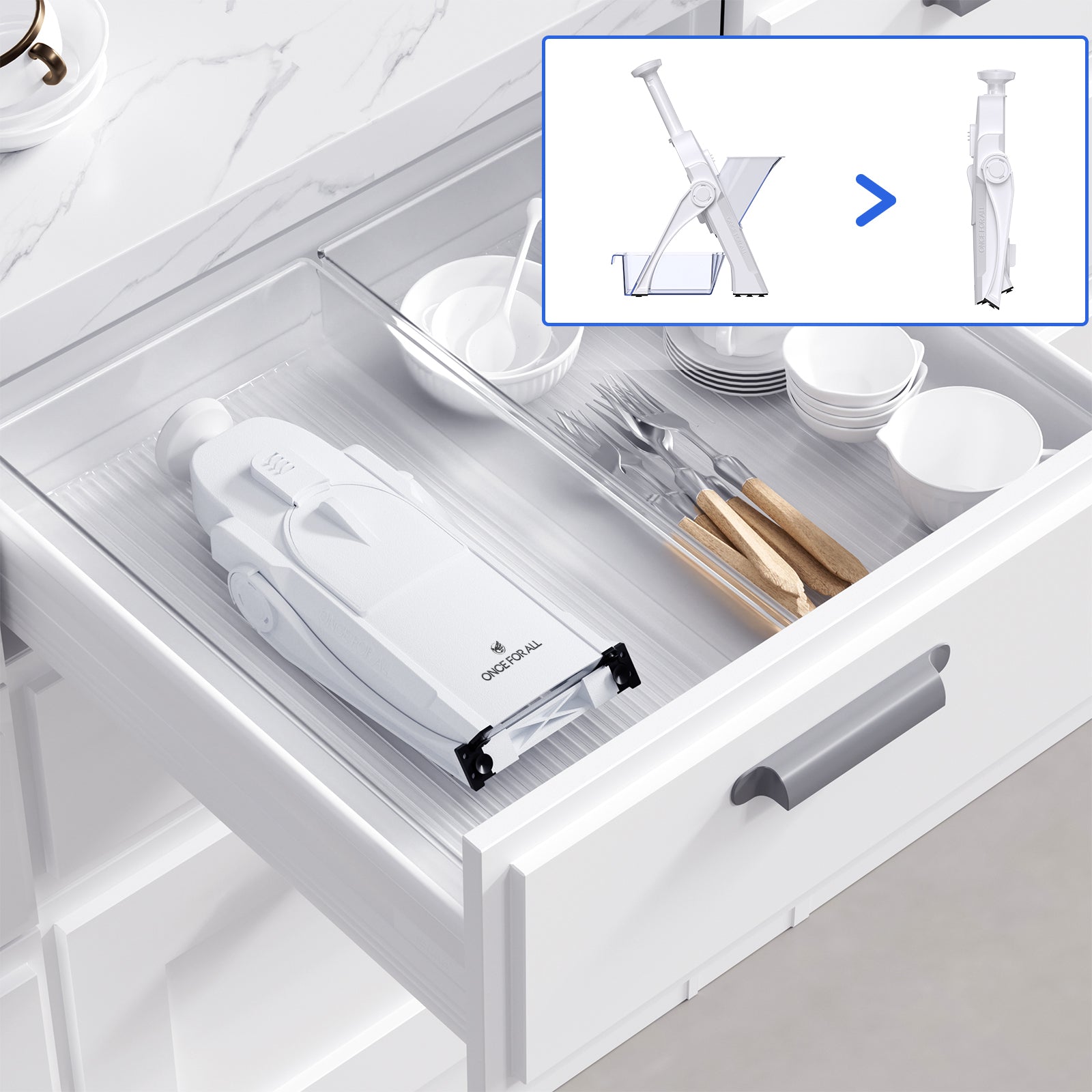 ONCE FOR ALL Adjustable Mandoline Slicer