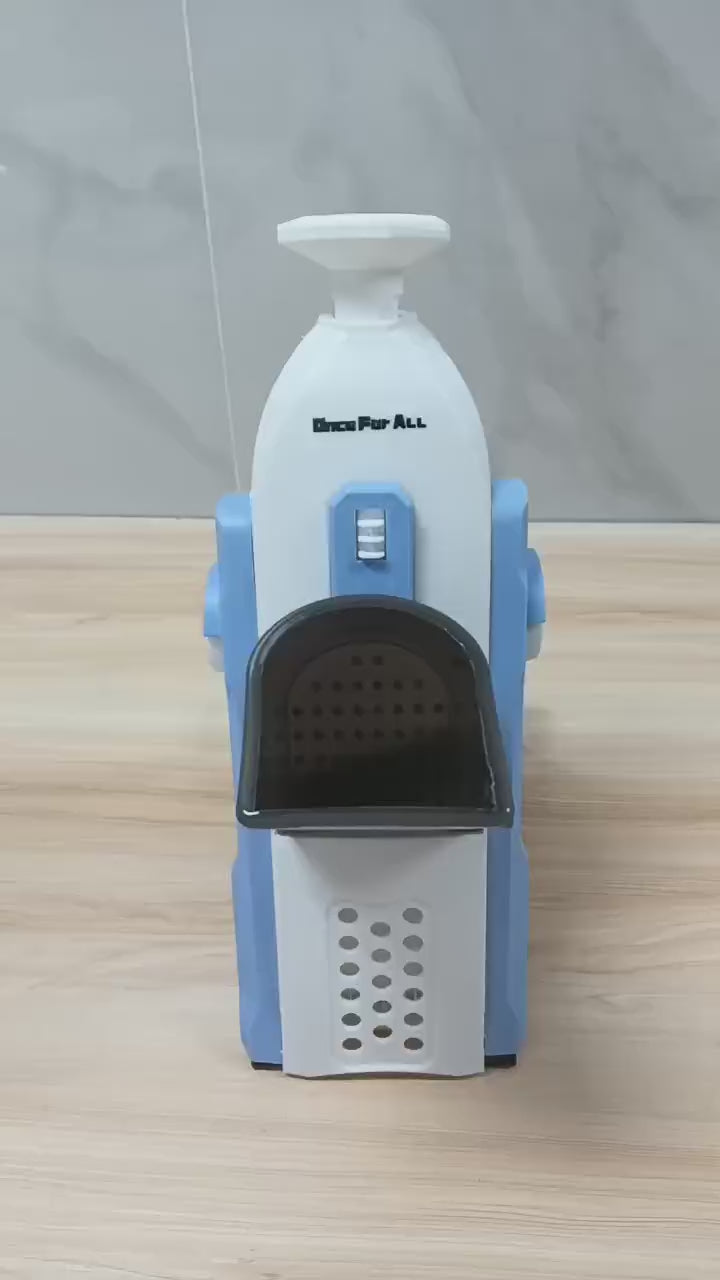 Once For ALL vegetable slicers Upgrade Safe Mandoline Slicer for Kitchen, 5 in 1 Vegetable Chopper, Mandolin Potato Slicer