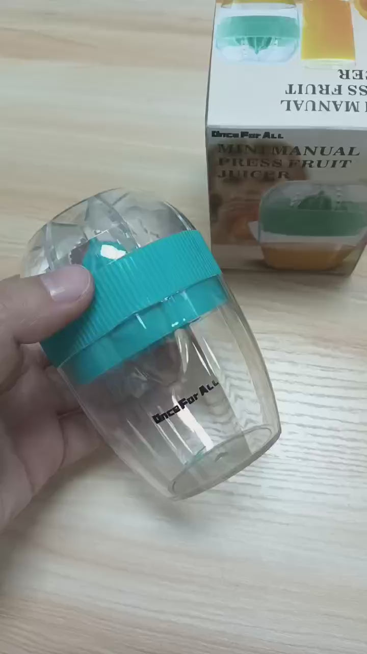 Once For ALL Fruit presses for household purposes Hand Juicer Citrus Orange Squeezer Manual Lid Rotation Press Reamer for Lemon Lime Grapefruit with Strainer and Container